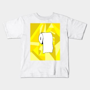 Yellow Toilet Paper Kids T-Shirt